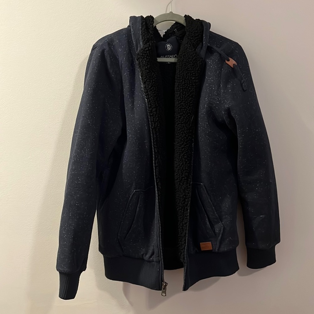 (L) David Bitton Buffalo Fleece Lined Jacket